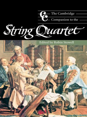 cover image of The Cambridge Companion to the String Quartet
